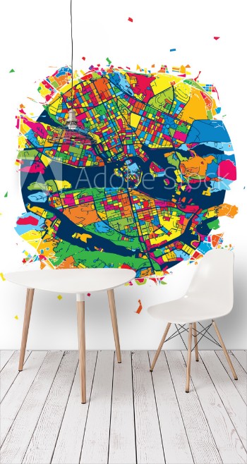 Picture of Stockholm Sweden Creative Vector Map